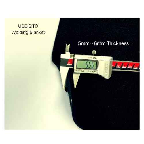 Welding Blanket Fireproof 5mmThickness 12''x24'',Carbon Fiber Mat for Soldering Brazing Plumbing Hole Propane Torch Copper Pipe,Up To1800¡ÆF Hvac Heat Shield Resistant Flame Protector Tool