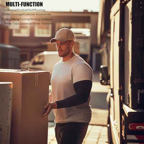 Luwint Kids/Adults UPF50+ Arm Sleeves | UV Cooling Sun Protection, Sports & Outdoor (2/4/6 Pairs) - Lightweight, Breathable