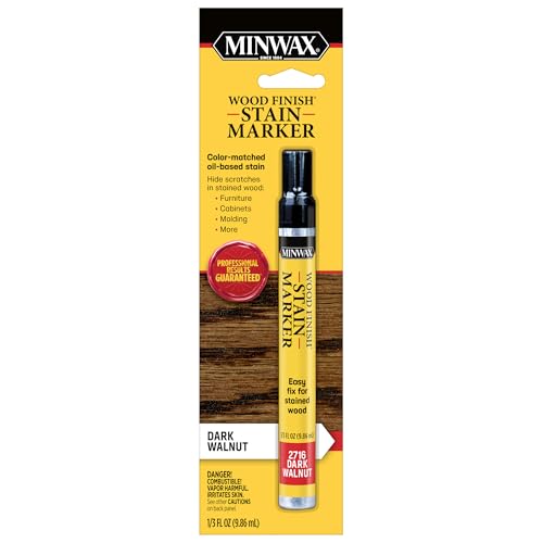 Minwax Dark Walnut Wood Finish Stain Marker - Pack of 1, 0.33 fl oz, Touch-Up & Craft