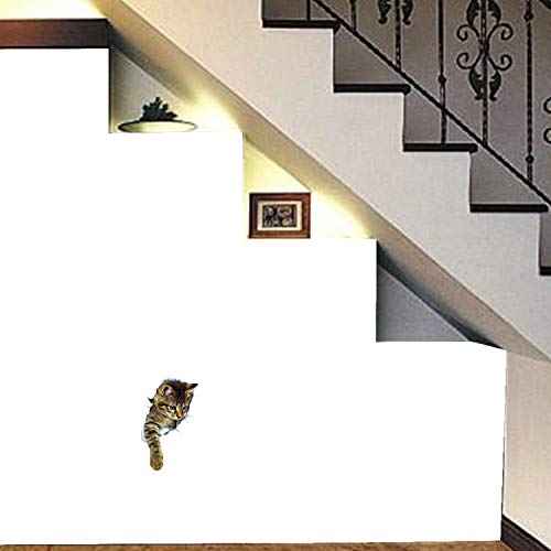 VOVCIG Wall Stickers 3D Cat Toilet Lid Stickers Realistic Wall Stickers Cute Cat Stickers£¨6 Pack£©