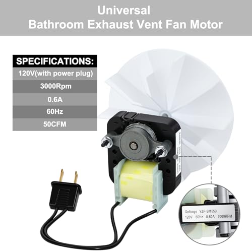 Universal Bathroom Exhaust Fan Motor Kit for Nu-Tone & Broan - Easy DIY Replacement