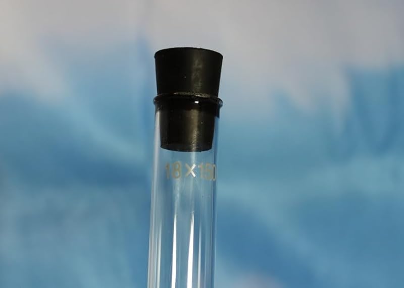 12pcs Laboratory Grade Rubber Stoppers 5# Assorted Tapered Bungs Set, Black Silicone Plugs