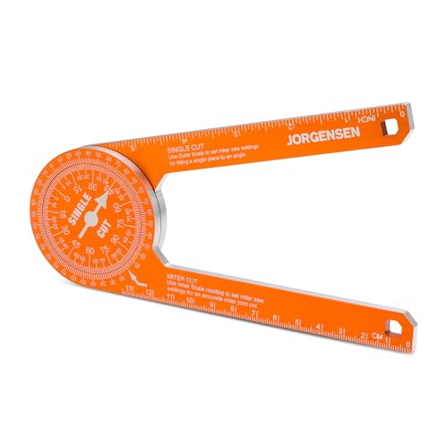 Jorgensen 7" Aluminum Miter Saw Protractor | Angle Finder