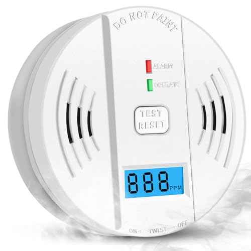 Carbon Monoxide Detectors, CO Detector Battery Powered, Carbon Monoxide Alarm with Sensitive CO Sensor,CO Alarm with Digital Display & Sound Warning for Home£¬Kitchen£¬Warehouse