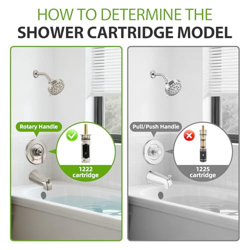 1222 Replacement Cartridge Kit for Moen Single Handle Posi Temp Shower Valve