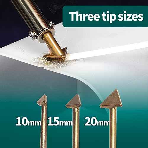 YIHUA 960-IV Bumper Repair Plastic Welder Kit with Power Switch, Indicator Light with 3 Tips, 20/20 Black & White Plastic Rods, 5 Polish Foam, Steel Mesh for Plastic Welding, Fuel Tank, Kayak Repair