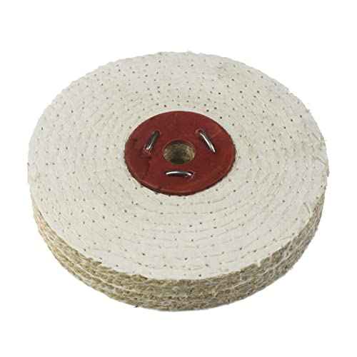 ?????????????? 6" x 1" Spiral Sewn Rigid Sisal Buffing Wheel - 5/8 Inch Arbor Hole Rigid Sisal Buffing Polishing Wheel for Bench Grinder, Die Grinder