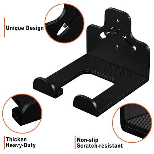 Garage Organization Storage Trimmer Rack, Garden Power Tool Hanger for Grass Trimmer, Hedge Trimmer, Garden Tools, Heavy Duty Weed Whackers Holder Wall Mounted Tool Organizer, 1 Pack