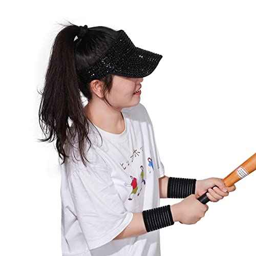 Rbenxia 4 Pieces of Black Elastic Wrist Compression Bandage Adjustable Wrist Strap Hand Brace Wraps Breathable Wristband for Stabilising Ligament, Joint Pain, Sport (40 cm)