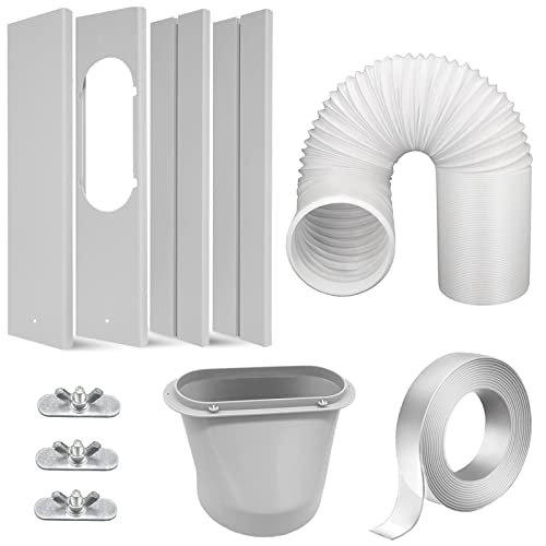 FFXWTSF 5.9 Inch Portable Air Conditioner Window Kit with Exhaust Hose & Adjustable Seal