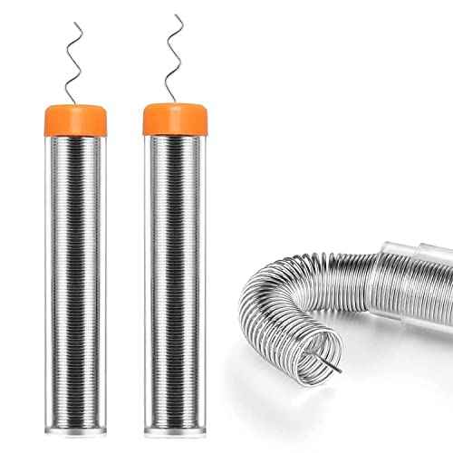 2Pcs Solder Wire,1mm Diameter Rosin Core Solder for Electronic Electrical Soldering Components Repair(Net 20g)