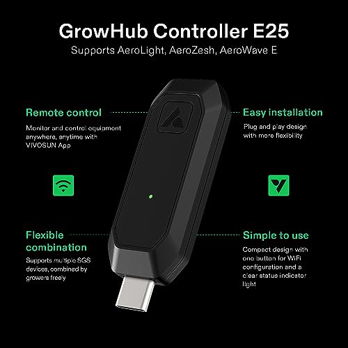 VIVOSUN GrowHub E25 WiFi Controller Expansion Port for E42A+ Grow Tent
