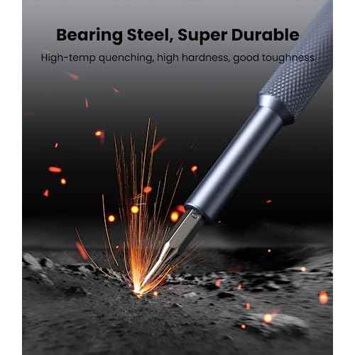 AXTH 25-in-1 Small Precision Screwdriver Set, Professional Magnetic Mini Repair Tool Kit for Phone, Computer, Watch, Laptop, Macbook, Ring Doorbell, Eyeglass, Electronic, [Bearing Steel] Screw Driver