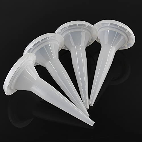 12Pcs Caulking Nozzle Cones Nozzles for Sausage Caulking Gun, Epoxy Piston Caulking Gun Tip Replacement Extension Tool