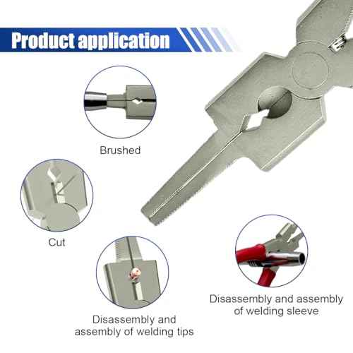 8" MIG Welding Pliers, High Carbon Steel Multi-Functional Welding Pliers, Anti-Rust Mig Welder Plier Clip Tool, Professional Welding Soldering Tool for Wire Cutting, Spatter Scraping