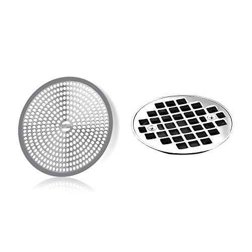 LEKEYE Shower Drain Hair Catcher/Strainer/Stainless Steel and Silicone