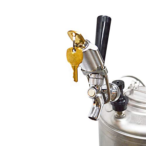 JoyTube Beer Tap Lock 2 Keys - Draft Beer Faucet Locking Device, Pack of 1