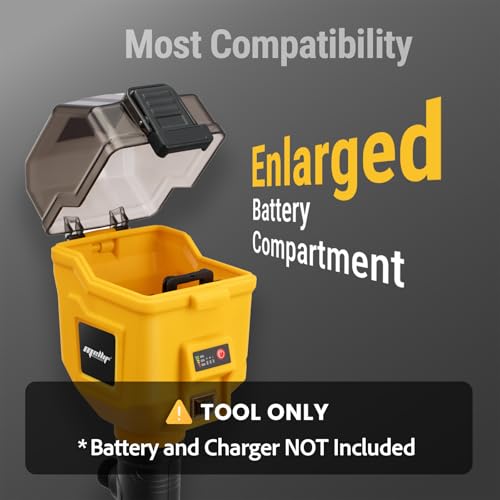 Fordwalt Yellow Brushless Water Transfer Pump 720 GPH Compatible with Dewalt 20V Max Battery