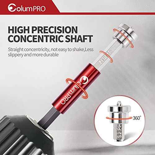 12PCS Magnetic Positioning Drywall Screw Bits Setter PH2 Bits,Plasterboard Screw Hex Shank Positioning Bit Batch Head,10PCS 50mm Drywall Screw Bits,2PCS Magnetic Extension Bit Holder