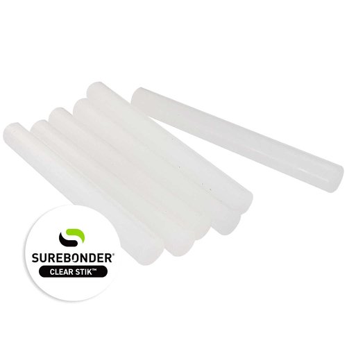 Surebonder Dual-Temperature, All Purpose Full-Size Hot Glue Sticks for Crafts/DIY - 0.43" x 4" - Approximately 225 Glue Sticks, 5 lb Box, Clear