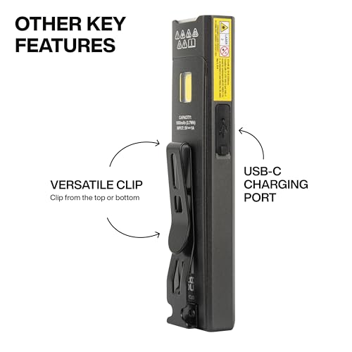 Klein Tools Rechargeable LED Pocket Flashlight with Green Laser, 3 Brightness Modes