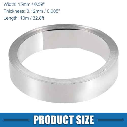 Car Nickel Strip 99.6% Nickel 0.12x15mm 32.8ft Nickle Tabs for 18650 Soldering Tab for High Capacity Lithium Li-Po Battery NiMh NiCd Battery Pack and Spot Welding Silver Tone