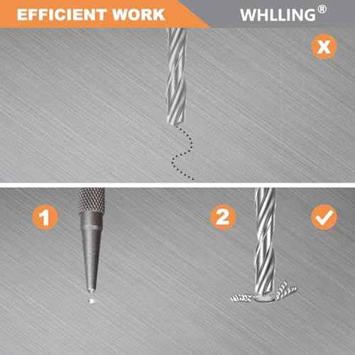 4-Piece Nail Setter Punch and Center Punch Set, Heat Treated Alloy Steel with Knurled Grip Most Commonly Used Sizes for Carpenters Woodworkers