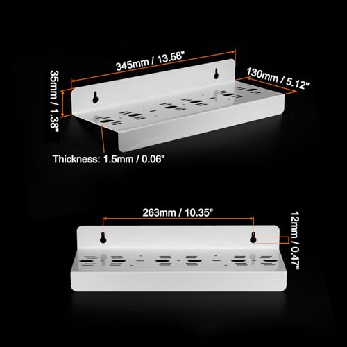 MECCANIXITY 10 Inch Water Filter Housing Bracket for Whole House Plumbing White
