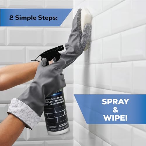 AQUA-X 16 Oz. Grout Sealer - Clear Indoor & Outdoor Tile & Grout Protective Coating, Professional Grade, Fast Dry, Long Lasting, Pack of 1