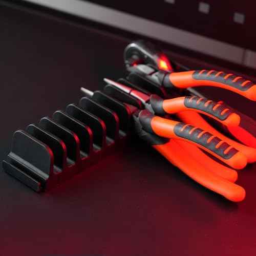 24 pcs Magnetic Plier Organizer Set for Toolbox & drawer Storage|Modular Plier holders for Mechanics, Technicians, Space-Saving & Quick-Access,Gift for father and boyfriend(Black)
