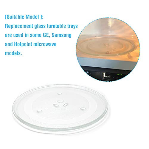 APPLIANCEMATES 11.25" Microwave Glass Turntable Plate for GE & Samsung ME16K3000AS ME17R7021ES WB49X10097