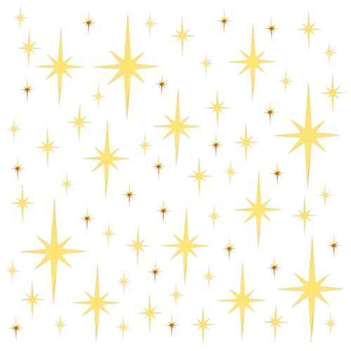 92 Pcs Gold Star Wall Decals Mirror Stickers for Walls, Removable 3D Acrylic Mirror Wall Stickers for Living Room, Sparkle Star Decals for Wall Home Bedroom Decor- 5 Sizes