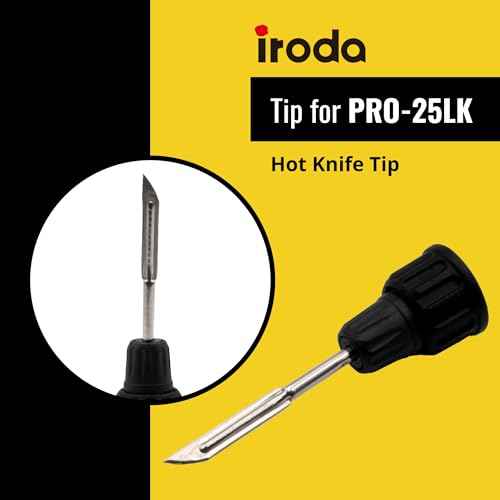 Iroda Solderpro 25LK Spare Soldering tips Set for Battery Rechargeable Soldering Iron, Inlcudes Conical Tip, Pointed Conical Tip, Hot Knife.