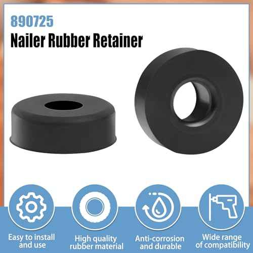 890725 Nailer Rubber Retainer for Porter Cable Nail Gun - 2 Pcs