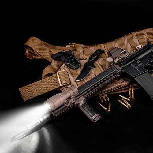 Tactical Flashlight Rifle Weapon Light M300A -Mini LED Tactical Light with Pressure Switch, 400 Lumens Flashlight for Picatinny Rails