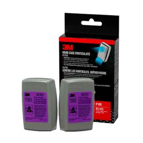 3M Replacement P100 Filters, For Mold & Lead Paint Removal, 1 Pair, Use With Any 3M Bayonet Mount Respirator, NIOSH-APPROVED P100 filters, For Use With 3M 6000, 6500 & 7500 Series (7093H1-DC)
