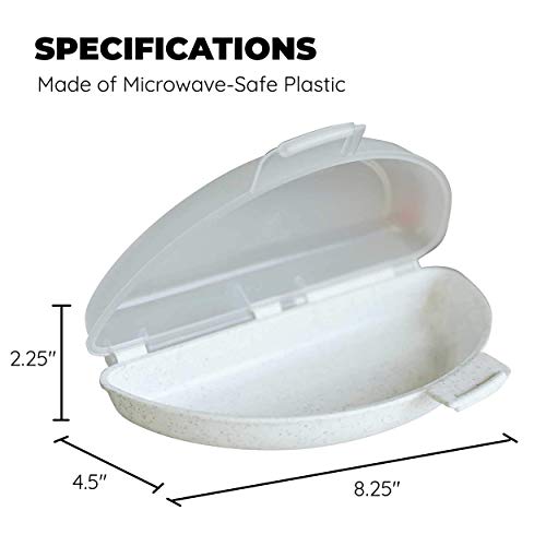 Culinary Elements 3-Egg Microwave Omelet Maker, Nonstick, BPA-Free, Dishwasher Safe