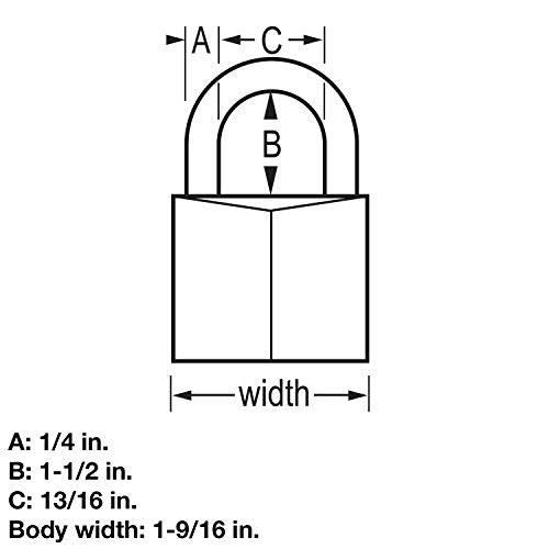Master Lock 141DLF Keyed Outdoor Aluminum Padlock - 1 Pack