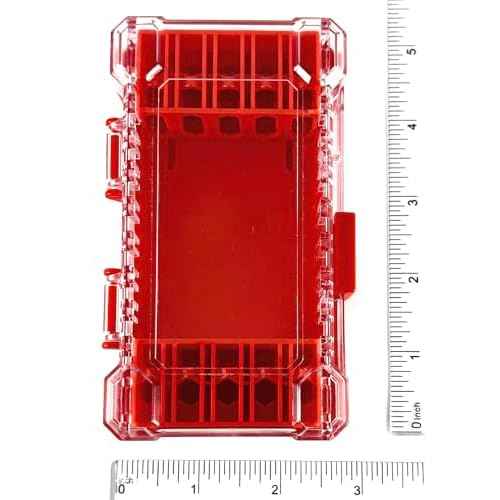 FTG USA Small Storage Container for Impact Driver Bits, Plastic Box Used as Storage Case for Countersink Drill Bit and Hex Bits