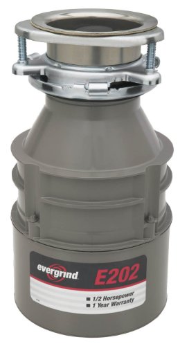 Evergrind 1/2 HP Heavy Duty Garbage Disposer - Quiet Stainless Steel Motor