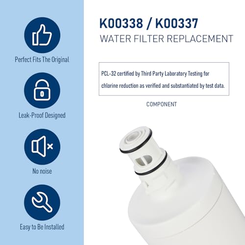 Percola Arctic Pure Ice Maker Water Filter 2-Pack for K00338/K00337