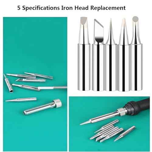 Electric Soldering Iron, Solder Iron Kit, Adjustable Temperature Soldering Iron, 5pcs Solding Tips, Digital Multimeter Kit, Multi Tester, NCV, TRMS 10000 Counts, Smart Auto-Ranging, Voltage Tester