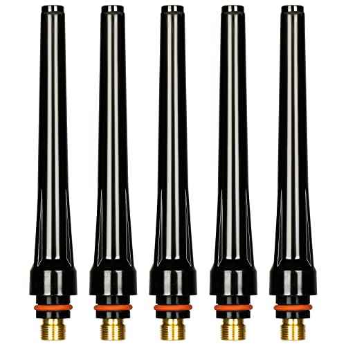 5Pcs TIG Welding 57Y02 Long Back Cap for TIG Welding Torch wp 17 18 26 Series Tig ConsumablesWelding Soldering Supplies