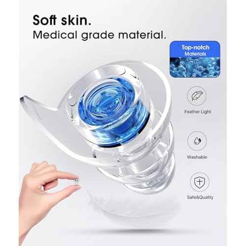 Hearprotek Concert Ear Plugs, 2Pairs Reusable high Fidelity Musician Ear Plugs for Concerts Loud Music-Noise Reduction Ear Protection earplugs for Rave,Festival,Music,Tinnitus Relief