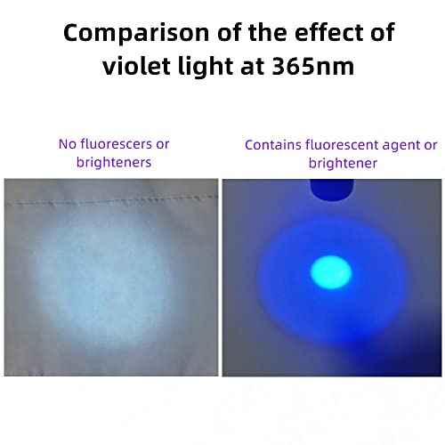 Alonefire SV62 Mini 3W UV Flashlight 365nm Portable Ultraviolet Black Light Very Small EDC for Minerals, Pet Urine Detector, Scorpions, Finding Stains, Money Detection with AAA Battery Easy to Replace