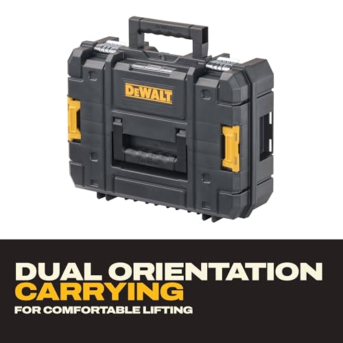 DEWALT TSTAK II Flat Top Tool Box 13-Inch, Stackable Heavy Duty Organizer (Pack of 1)