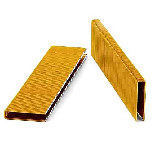18 Gauge 1/4" Narrow Crown Staples, 1-Inch, Galvanized Project Pack for 18 GA Pneumatic or Electric Stapler or Staple Gun (1000)