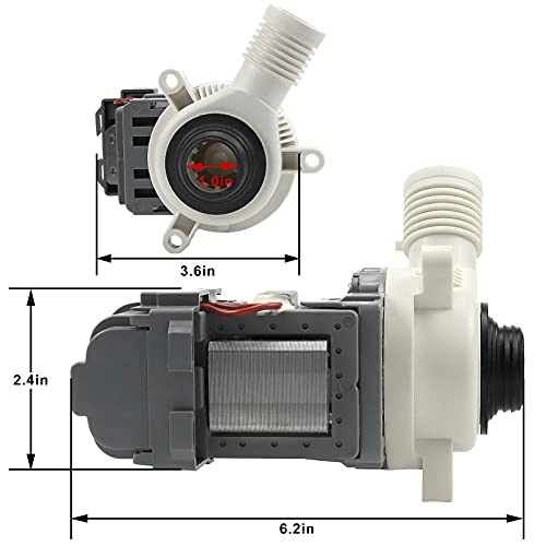 Washer Drain Pump W10276397 for Whirlpool Kenmore Maytag AP6018417 LP397 120V 85W