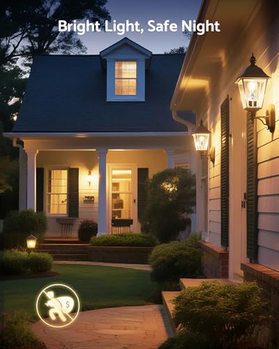 White E26 Dusk to Dawn Light Sensor Socket 300° Rotatable Outdoor Bulb Holder