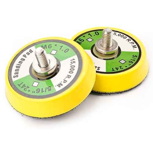 2Pcs 2" Hook and Loop Backing Pads for Orbital Sander M6 Threads Polishing Buffing Plate for Dual Action Car Polisher, Thread M6